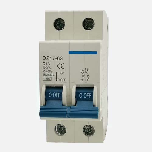 Sieno 2P Electrical Mini Circuit Breaker C45 DZ47 Tye MCB